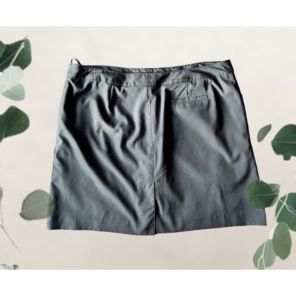 Izod Golf PERFORM XFG Cool FX Black Golf Skort Skirt Sz 14 Undershort - Picture 2 of 4